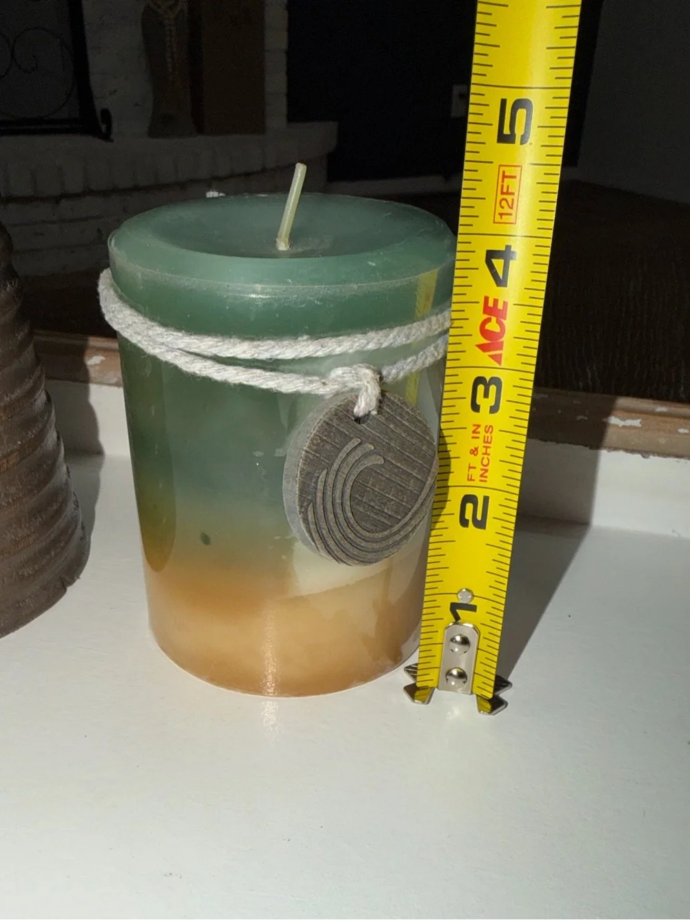 Pier 1 Pillar Candle and Stand